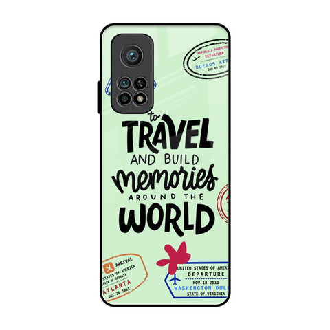 Travel Stamps Xiaomi Mi 10T Glass Back Cover Online