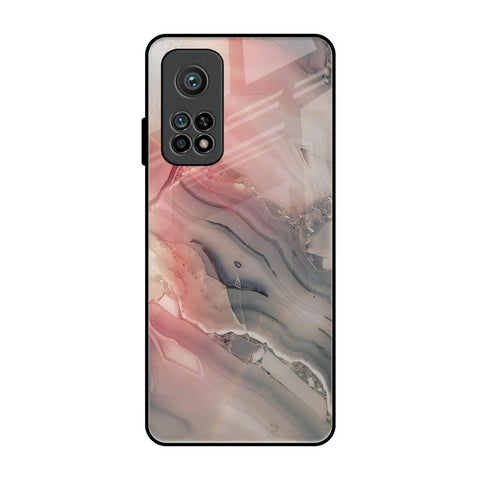 Pink And Grey Marble Xiaomi Mi 10T Glass Back Cover Online