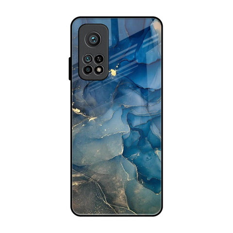 Blue Cool Marble Xiaomi Mi 10T Glass Back Cover Online