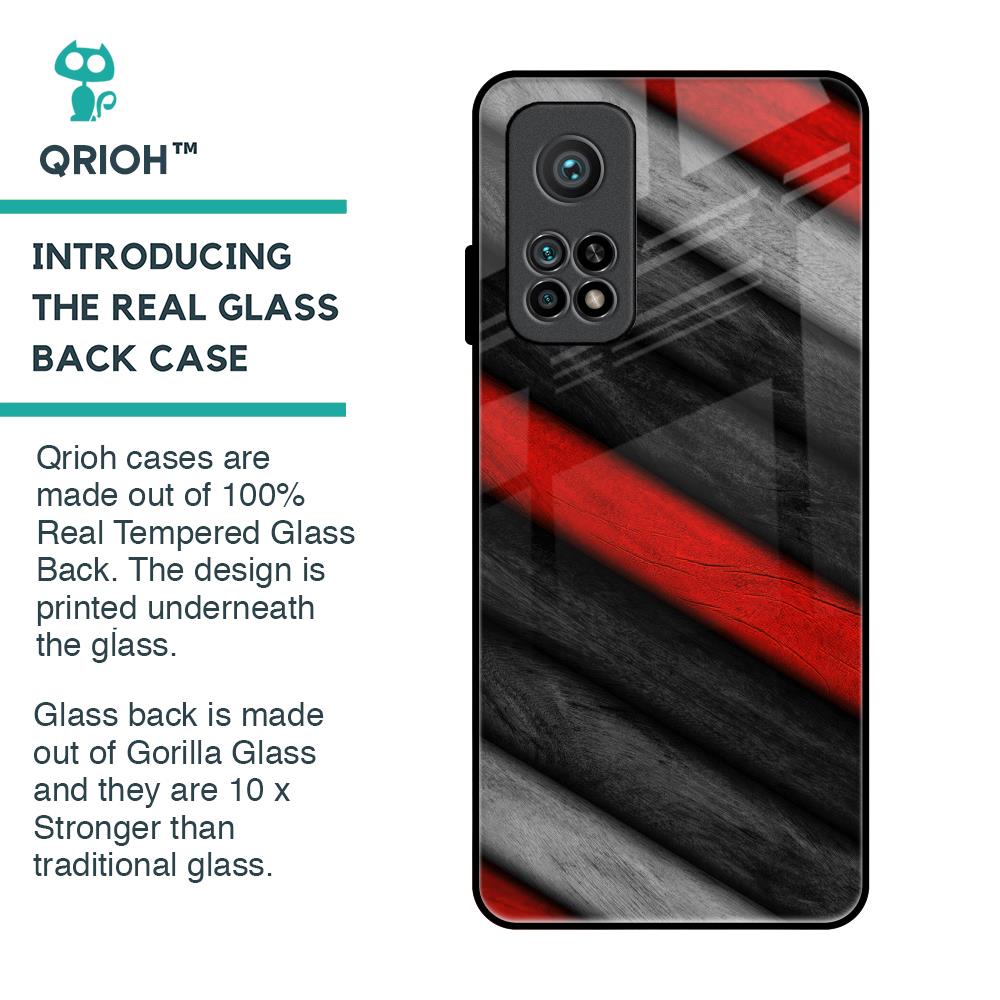 Soft Wooden Texture Glass Case for Xiaomi Mi 10T