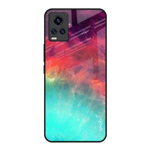 Colorful Aura Vivo V20 Glass Back Cover Online