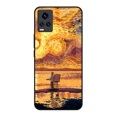 Sunset Vincent Vivo V20 Glass Back Cover Online