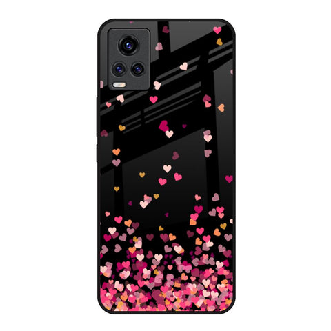 Heart Rain Fall Vivo V20 Glass Back Cover Online