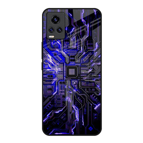 Techno Color Pattern Vivo V20 Glass Back Cover Online