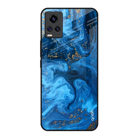 Gold Sprinkle Vivo V20 Glass Back Cover Online