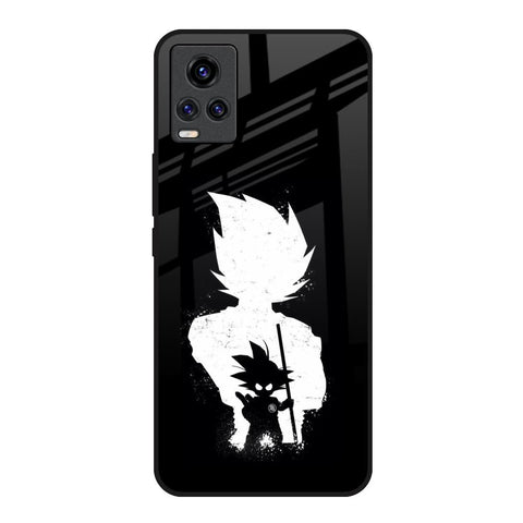 Monochrome Goku Vivo V20 Glass Back Cover Online