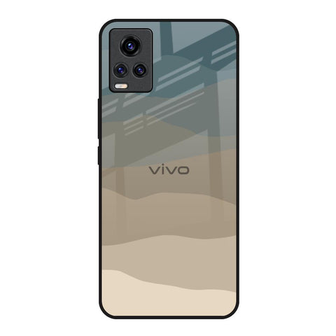 Abstract Mountain Pattern Vivo V20 Glass Back Cover Online