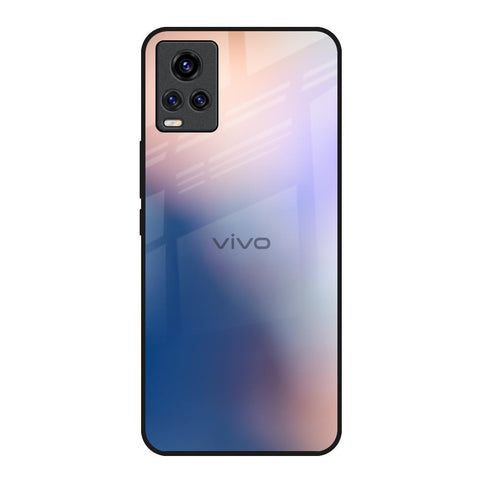 Blue Mauve Gradient Vivo V20 Glass Back Cover Online