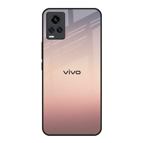 Golden Mauve Vivo V20 Glass Back Cover Online