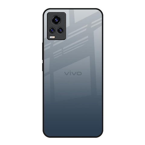 Smokey Grey Color Vivo V20 Glass Back Cover Online