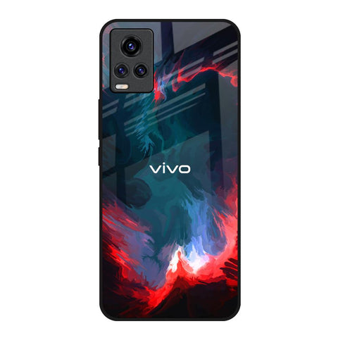 Brush Art Vivo V20 Glass Back Cover Online