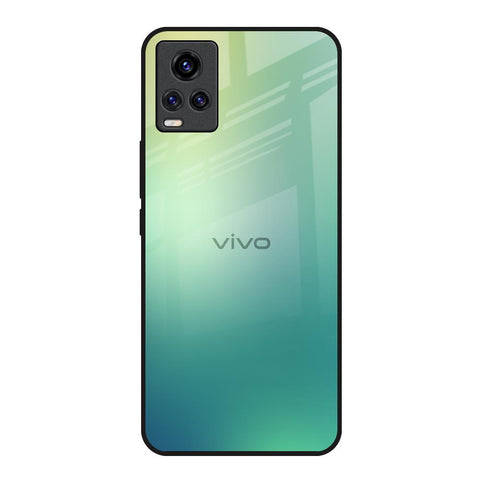 Dusty Green Vivo V20 Glass Back Cover Online