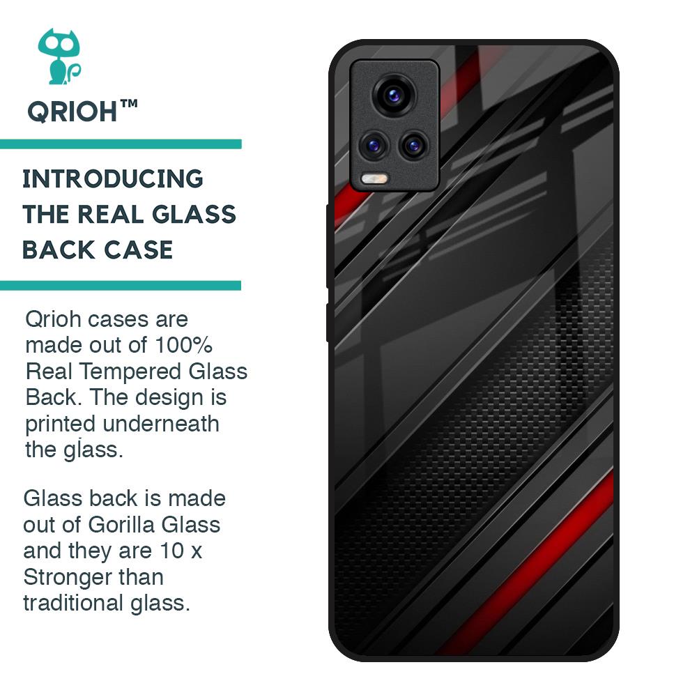 Modern Abstract Glass Case for Vivo V20