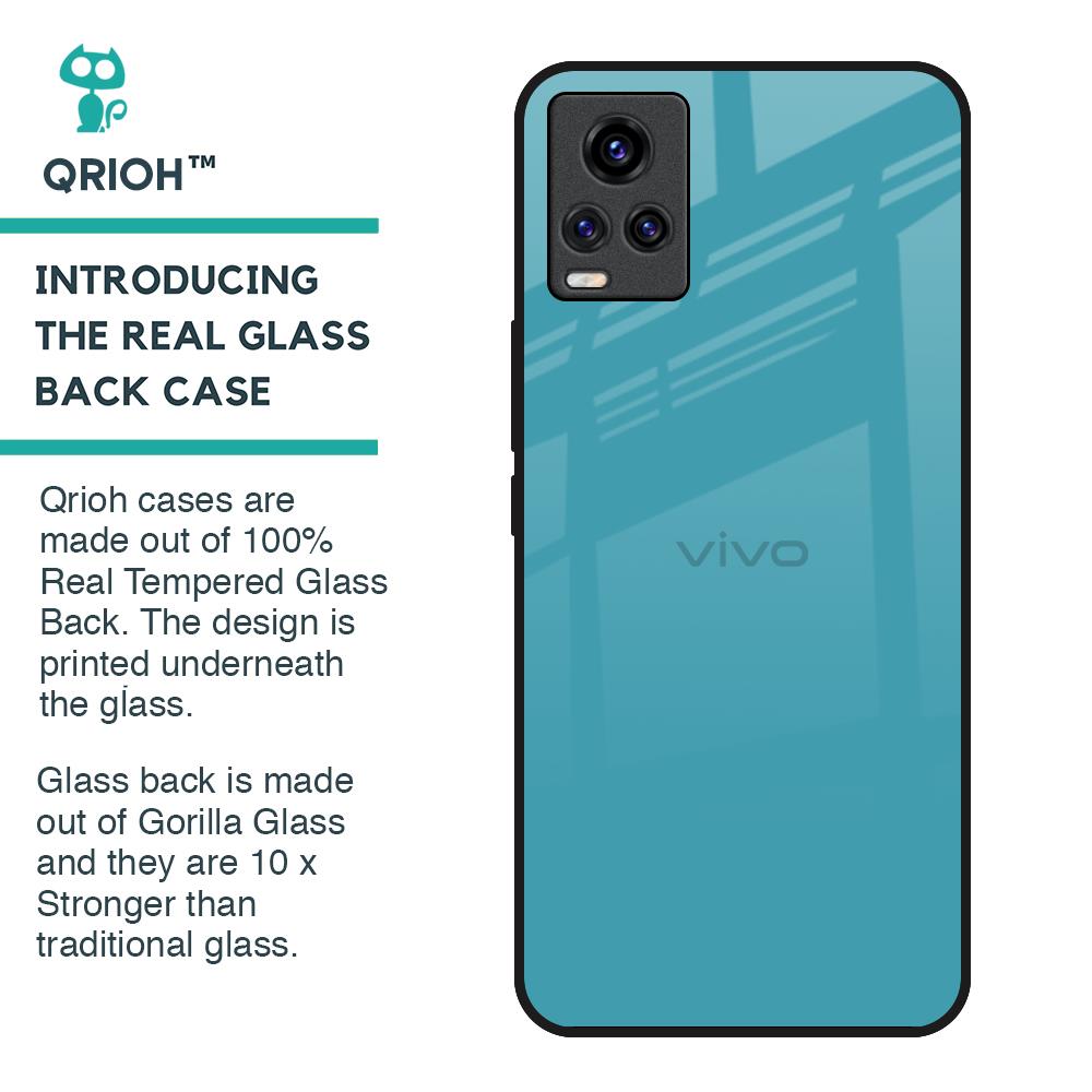 Oceanic Turquiose Glass Case for Vivo V20
