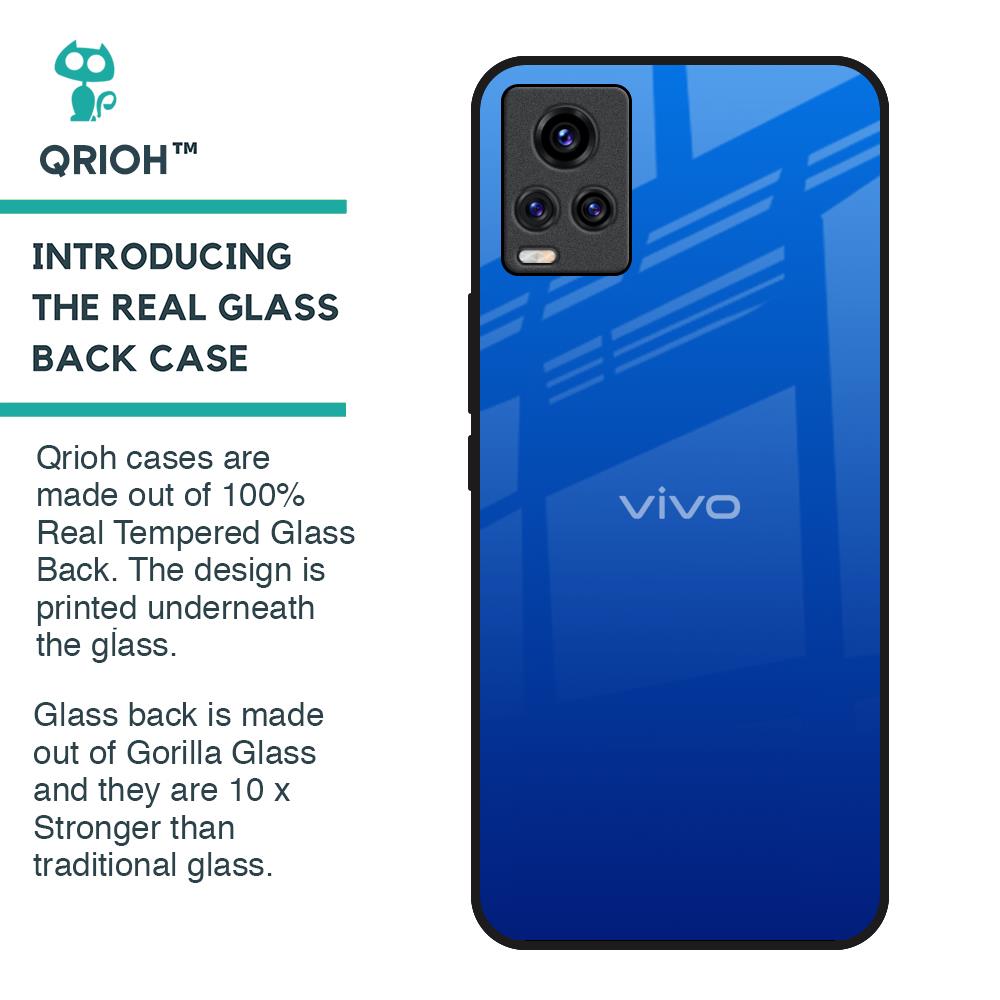 Egyptian Blue Glass Case for Vivo V20