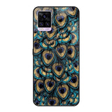 Peacock Feathers Vivo V20 Glass Cases & Covers Online