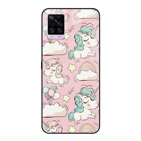 Balloon Unicorn Vivo V20 Glass Cases & Covers Online