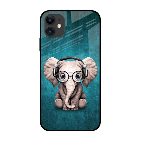 Adorable Baby Elephant iPhone 12 Glass Back Cover Online