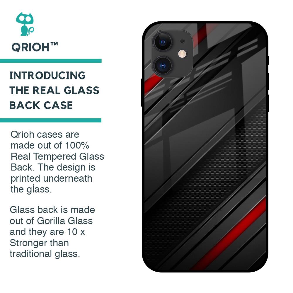 Modern Abstract Glass Case for iPhone 12