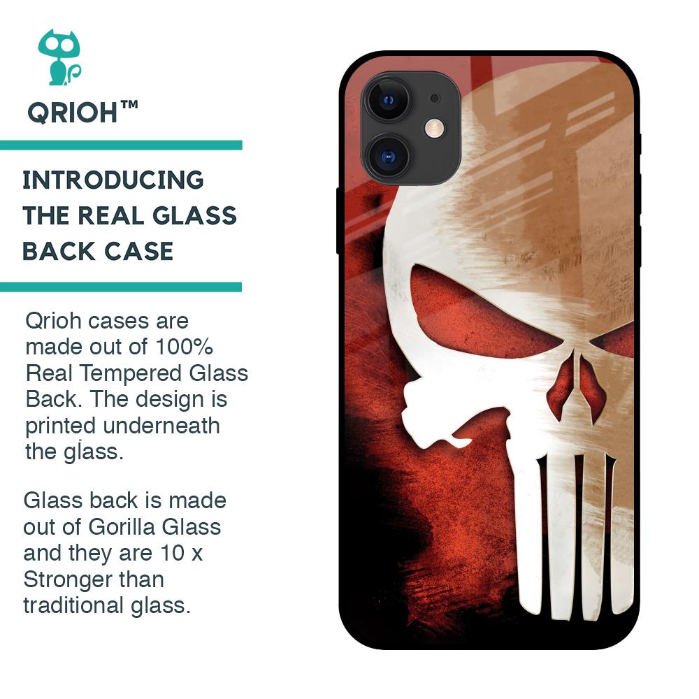Red Skull Glass Case for iPhone 12