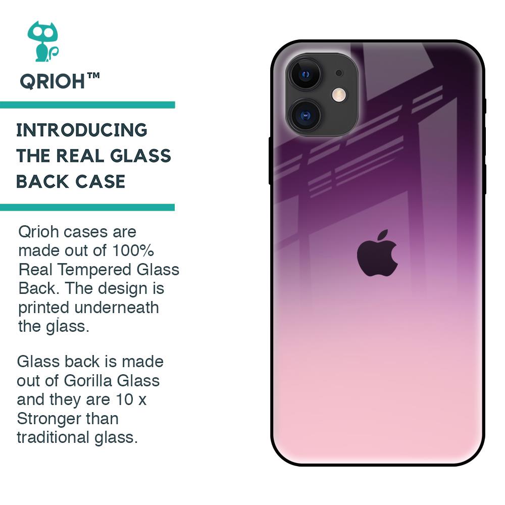 Purple Gradient Glass case for iPhone 12