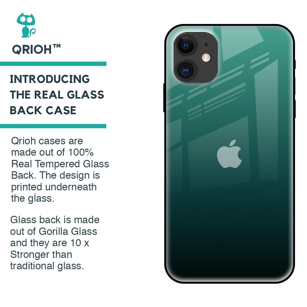 Palm Green Glass Case For iPhone 12