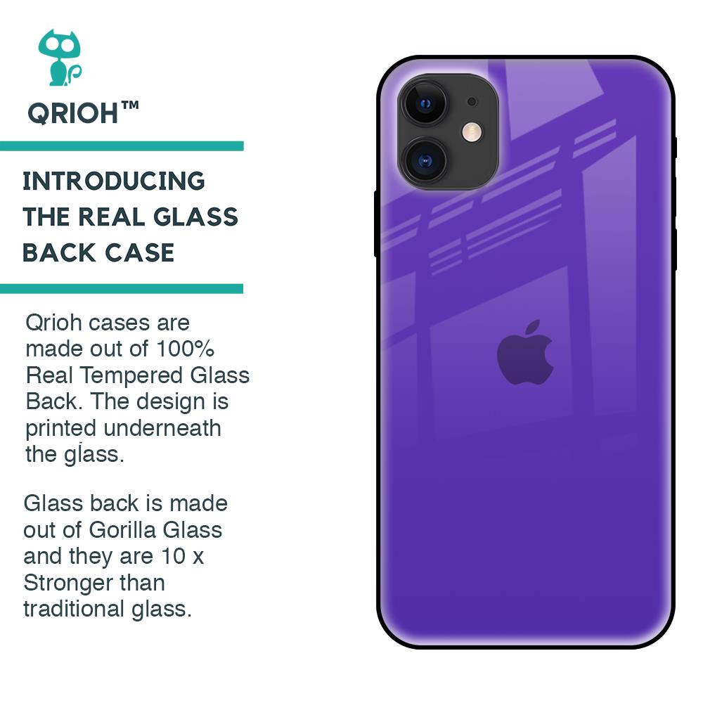 Amethyst Purple Glass Case for iPhone 12