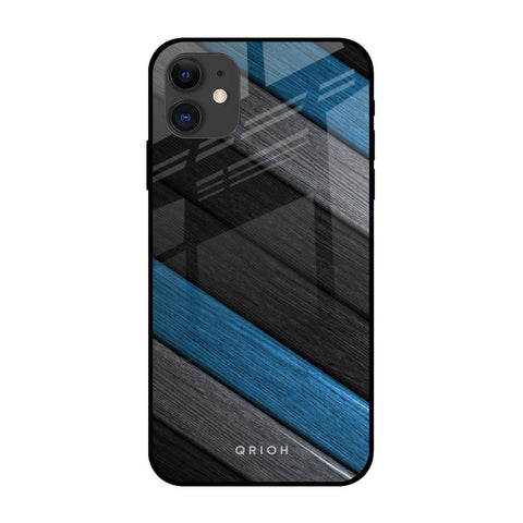 Multicolor Wooden Effect iPhone 12 mini Glass Back Cover Online