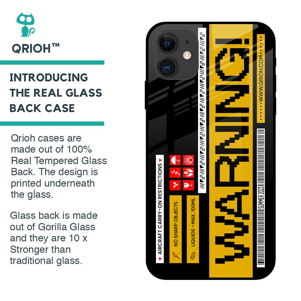 Aircraft Warning Glass Case for iPhone 12 mini