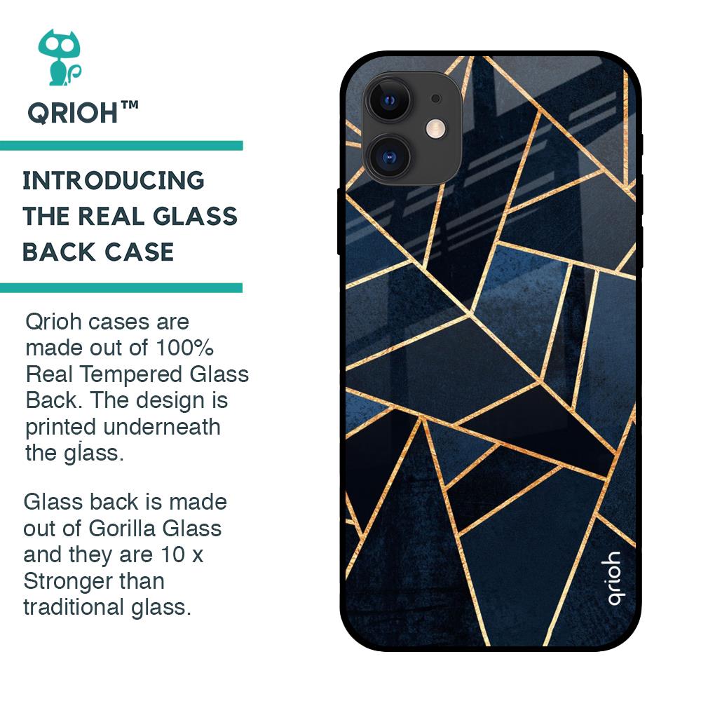 Abstract Tiles Glass case for iPhone 12 mini