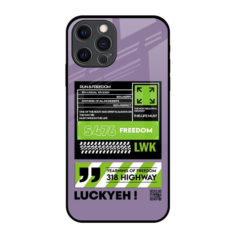Run & Freedom iPhone 12 Pro Glass Back Cover Online