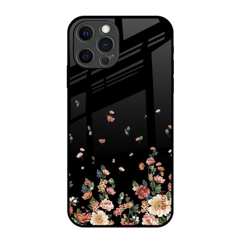 Floating Floral Print iPhone 12 Pro Glass Back Cover Online
