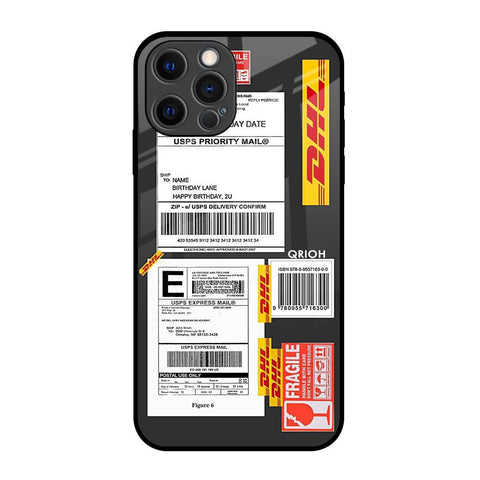 Cool Barcode Label iPhone 12 Pro Glass Back Cover Online
