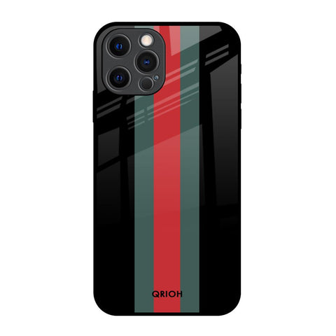 Vertical Stripes iPhone 12 Pro Glass Back Cover Online