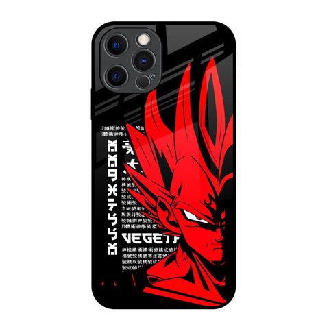 Red Vegeta iPhone 12 Pro Glass Back Cover Online