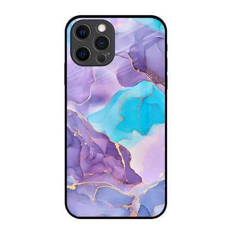 Alcohol ink Marble iPhone 12 Pro Glass Back Cover Online