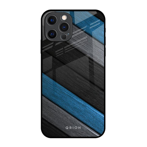 Multicolor Wooden Effect iPhone 12 Pro Glass Back Cover Online