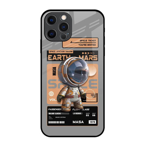 Space Ticket iPhone 12 Pro Glass Back Cover Online