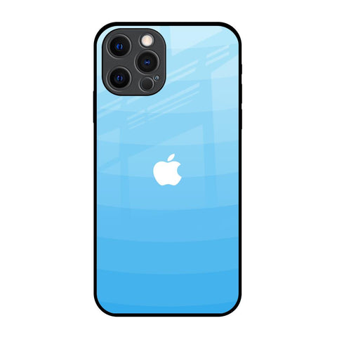 Wavy Blue Pattern iPhone 12 Pro Glass Back Cover Online