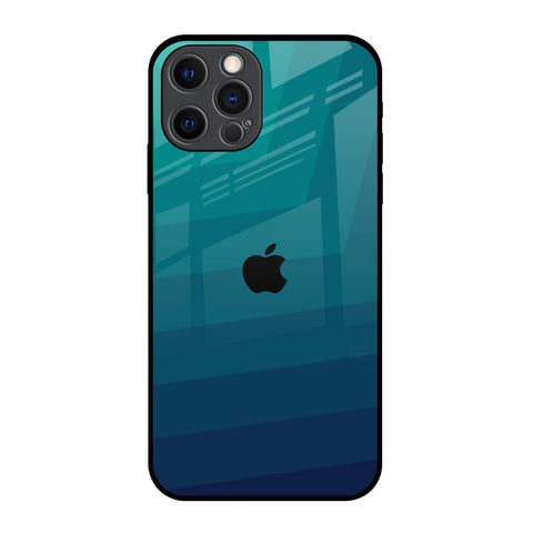 Green Triangle Pattern iPhone 12 Pro Glass Back Cover Online