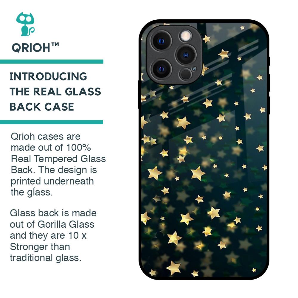 Dazzling Stars Glass Case For iPhone 12 Pro
