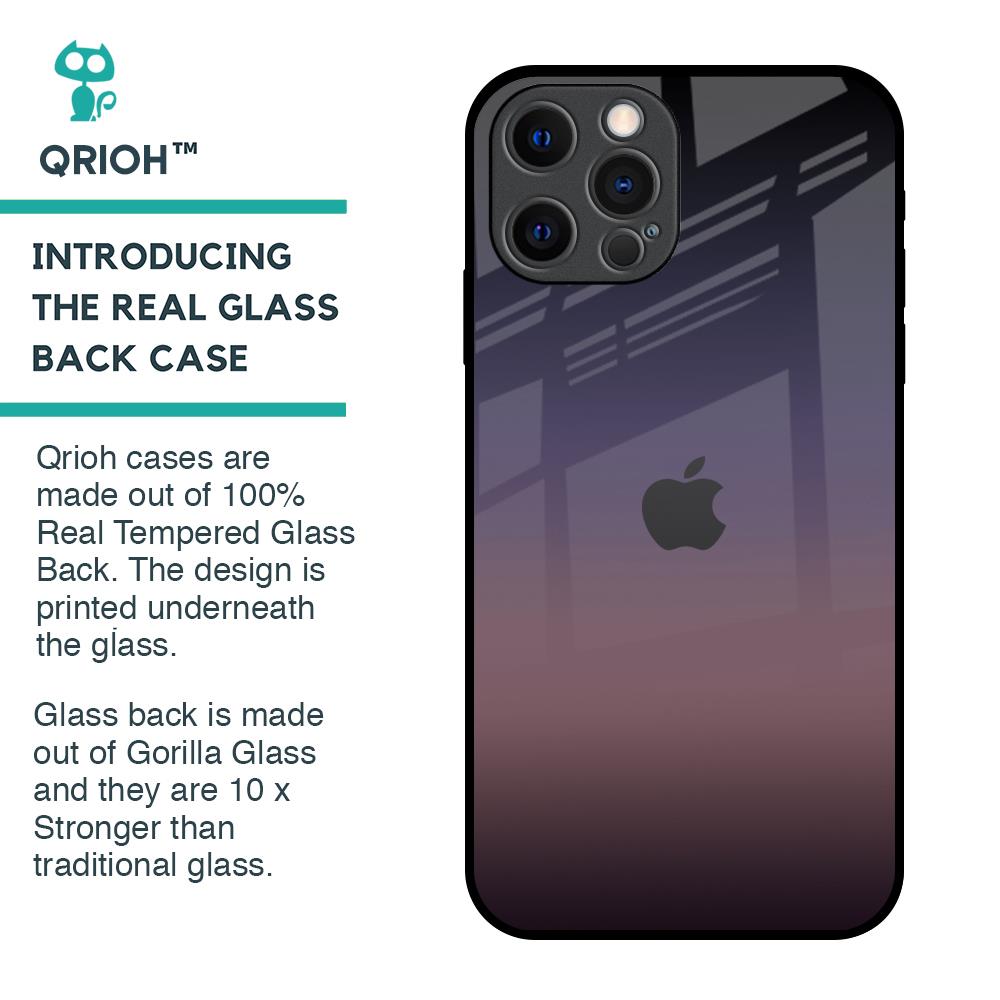 Grey Ombre Glass Case for iPhone 12 Pro