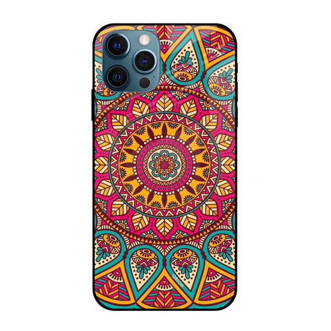 Elegant Mandala Apple iPhone 12 Pro Glass Cases & Covers Online