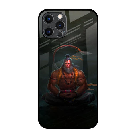 Lord Hanuman Animated iPhone 12 Pro Max Glass Back Cover Online