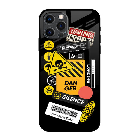 Danger Signs iPhone 12 Pro Max Glass Back Cover Online