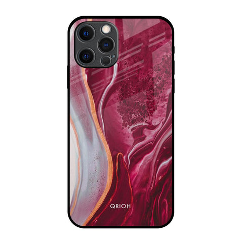 Crimson Ruby iPhone 12 Pro Max Glass Back Cover Online