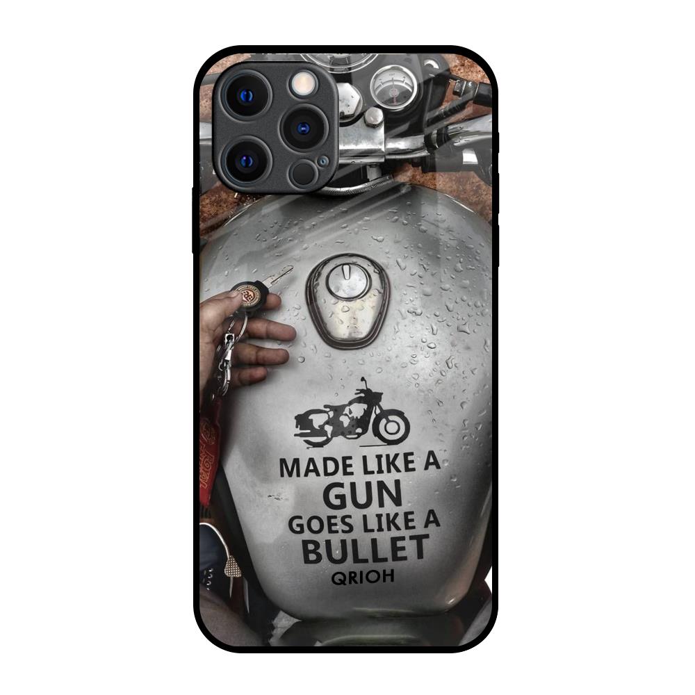 Royal Bike iPhone 12 Pro Max Glass Back Cover Online