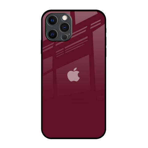 Classic Burgundy iPhone 12 Pro Max Glass Back Cover Online