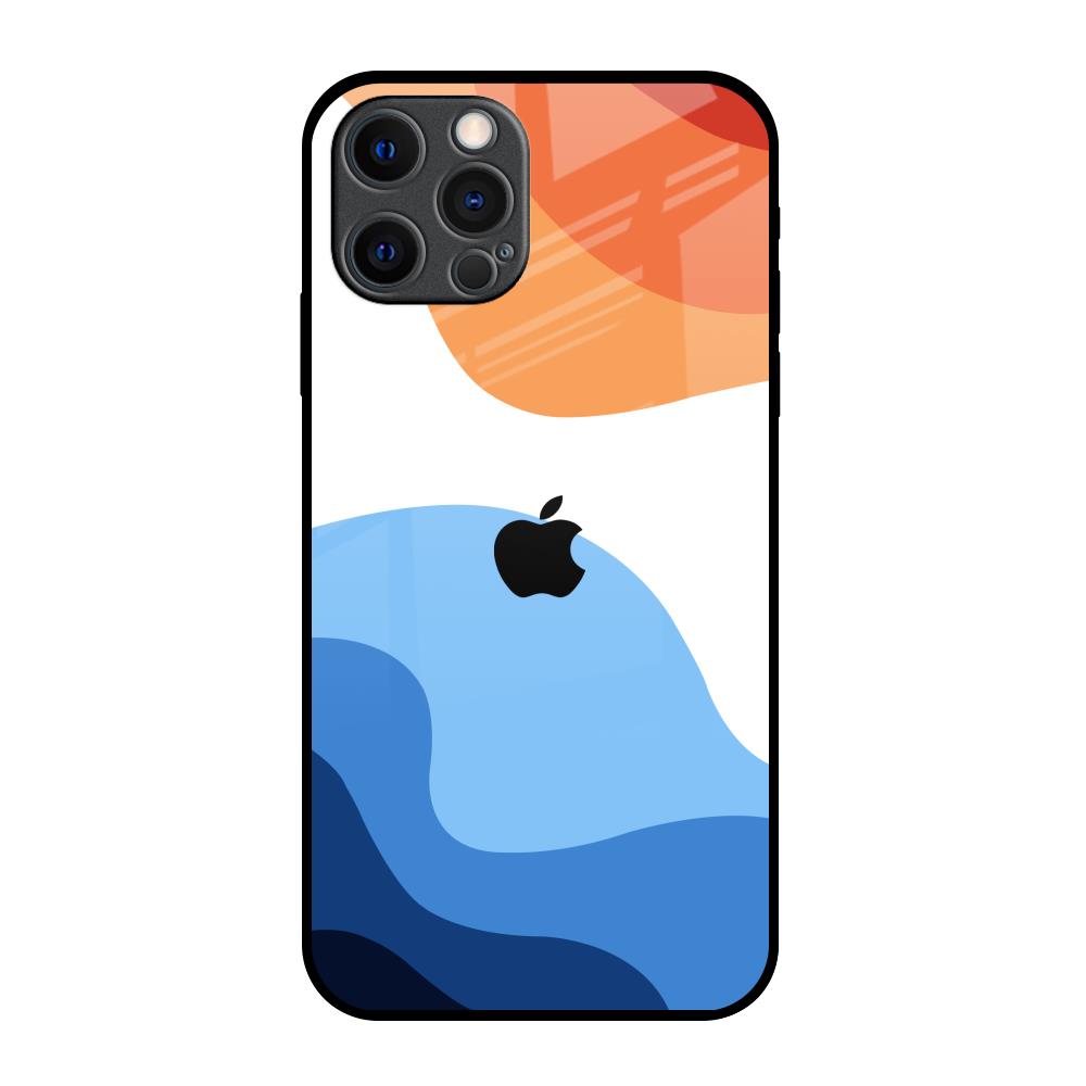 Wavy Color Pattern iPhone 12 Pro Max Glass Back Cover Online