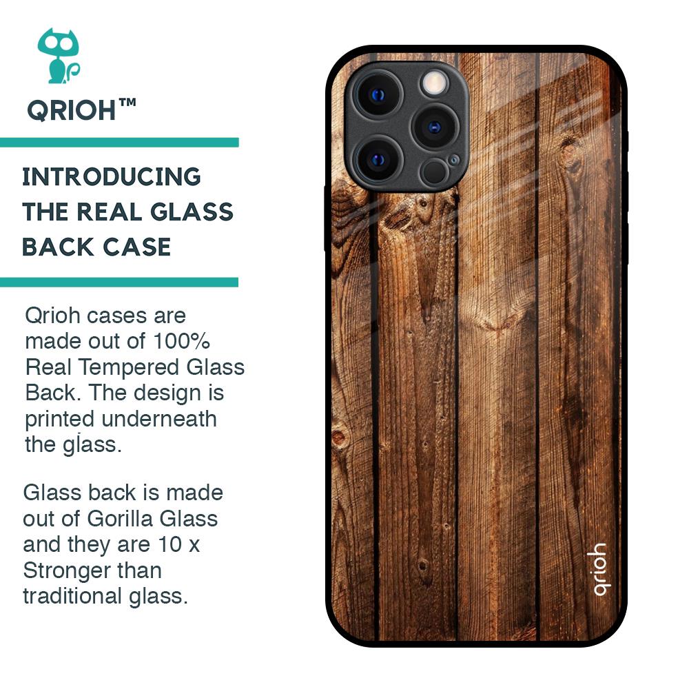 Timber Printed Glass Case for iPhone 12 Pro Max